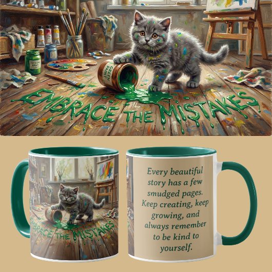 Mug Kit de mentalité de croissance Chat Animalcore Thé