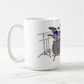 Mug Kit de tambour de 10 morceaux : Gradient bleu : (Gauche)