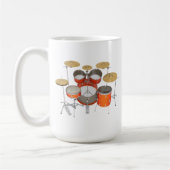 Mug Kit de tambour orange : (Gauche)
