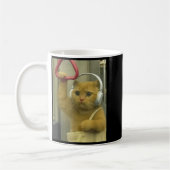Mug Kit drôle de chat de métro Mème Stud Brainrot Chat (Gauche)