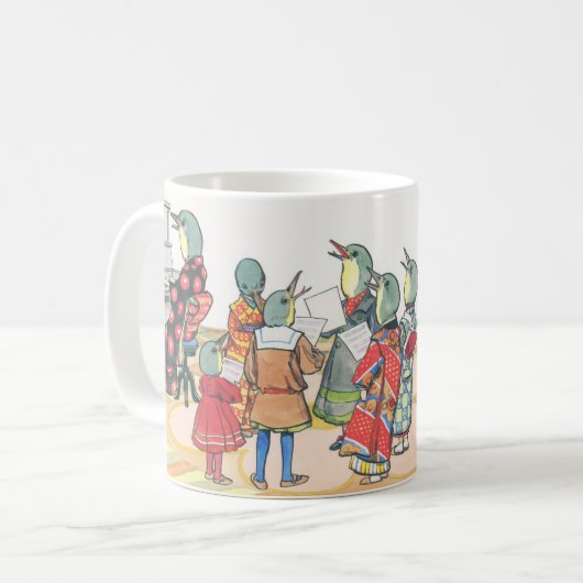 Mug Kitazawa Rakuten 1916 うぐいすのコーラス (Devant gauche)