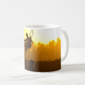 Mug Kite surf au coucher du soleil Silhouette (Devant droit)