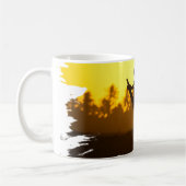 Mug Kite surf au coucher du soleil Silhouette (Gauche)