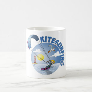 Mug Kite surfing blue