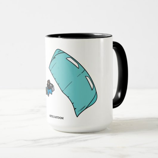 Mug Kiteboard/kitesurf - Kite surfer (Devant droit)