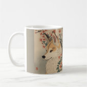 Mug Kitsune & cherry blossom (Gauche)