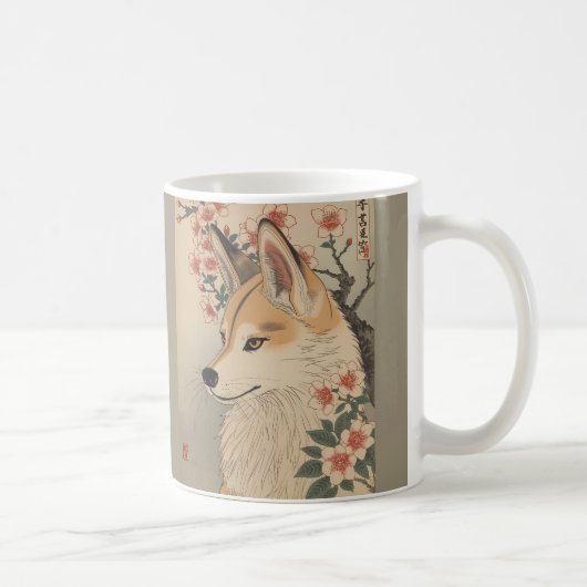 Mug Kitsune & cherry blossom (Droite)