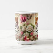 Mug Kitten adorable avec Roses, bougies et coeurs (Centre)