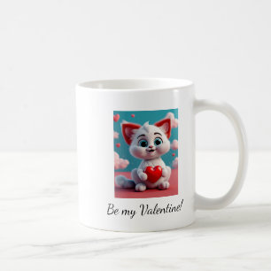 Mug Kitten au coeur rouge Valentine