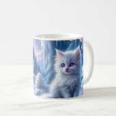 Mug Kitten blanc dans le royaume des glaces d'Imaginai (Devant droit)
