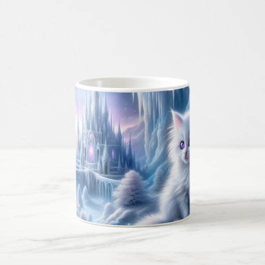 Mug Kitten blanc dans le royaume des glaces d'Imaginai (Centre)