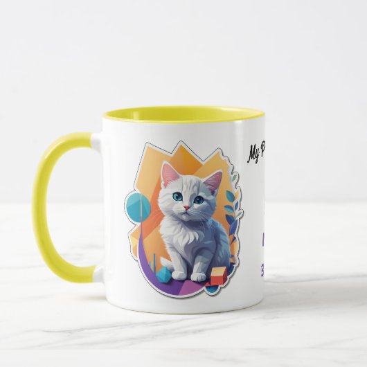 Mug Kitten blanc - My Perfect Brew - Thé ou café (Gauche)
