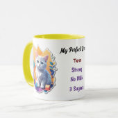 Mug Kitten blanc - My Perfect Brew - Thé ou café (Devant gauche)