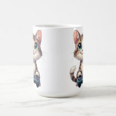 Mug Kitten Holding Game Controller Smiling Gamer Cat (Centre)