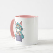 Mug Kitten lui envoyant son amour (Devant gauche)