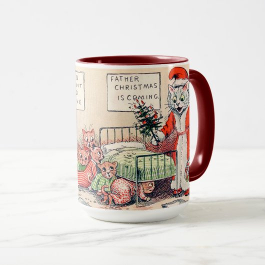 Mug Kittens et Père Noël Cat, Louis Wain (Devant droit)
