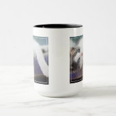 Mug Kitty doux dans le lit de plaid (Centre)