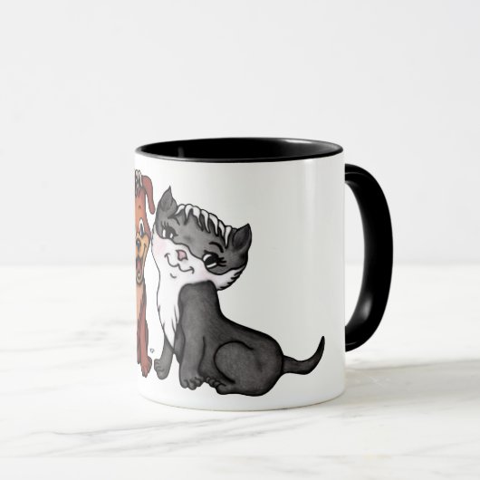 Mug Kitty et Puppy (Devant droit)