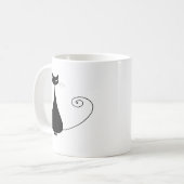 Mug Kitty fantaisie noir 4 (Devant gauche)