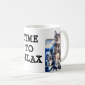 mug KITTY MOMENT DE RELAXATION (Devant droit)