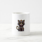 Mug Kitty Skeleton Halloween Costume Crâne Chat (Centre)
