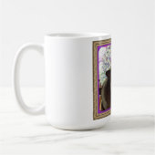 Mug Kiwi dans une boîte, série 1, pose 2, prune (Gauche)