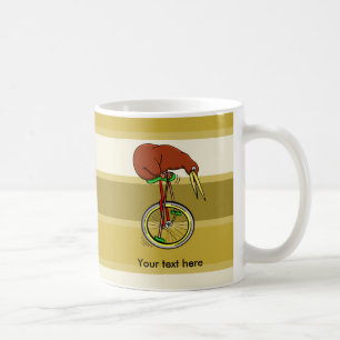Mug Kiwi Monter Un Monocycle Illustration Drôle