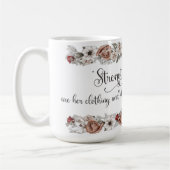 Mug KJV Verse Strength et Honor Christian Ladies (Gauche)