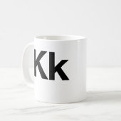 Mug Kk helvetica (Devant gauche)
