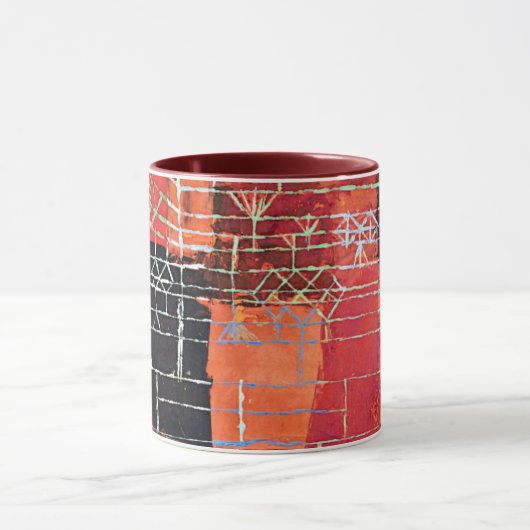 Mug Klee - Configuration, art abstrait. (Centre)