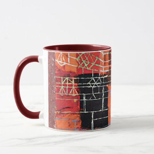 Mug Klee - Configuration, art abstrait. (Gauche)