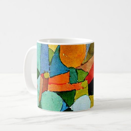 Mug Klee - Couleurs, peinture célèbre, (Devant gauche)