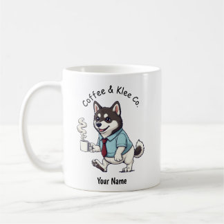 Mug Klee Kai d'Alaska drôle en costume d'affaires Café