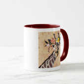 Mug Klimt Giraffe | Couronne De Fleurs (Devant droit)