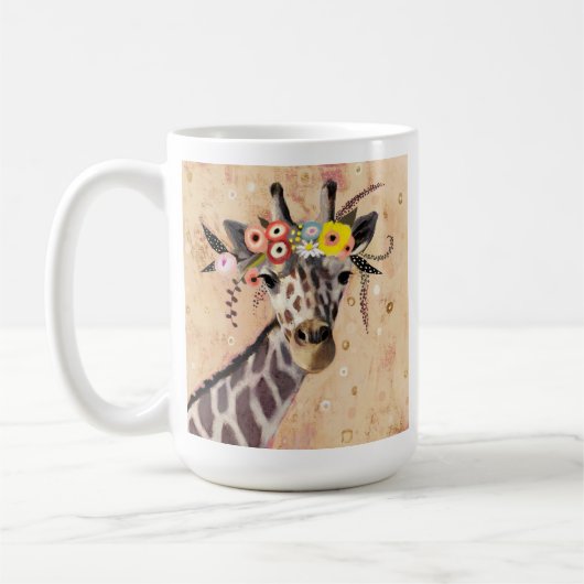 Mug Klimt Giraffe | Couronne De Fleurs (Gauche)