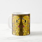 Mug Klimt Inspiré Or Motif Art Nouveau Le Baiser (Devant gauche)