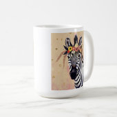 Mug Klimt Zebra | Orné De Fleurs (Devant droit)