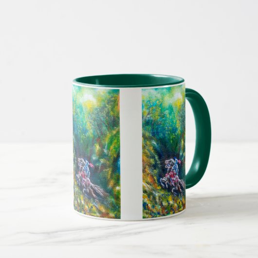 MUG KNIGHT LANCELOT, CHEVAL EN FORÊT VERTE (Devant droit)