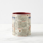 Mug Knights Play Chess in War Tent, Medieval Miniature (Centre)