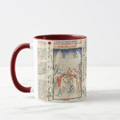 Mug Knights Play Chess in War Tent, Medieval Miniature (Gauche)