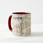 Mug Knights Play Chess in War Tent, Medieval Miniature (Devant gauche)