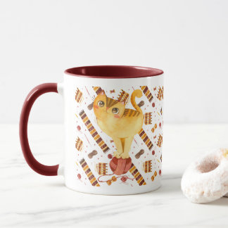 Mug Knit de chat mignon