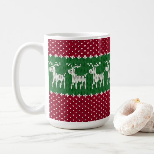 Mug Knit de vacances n° 01 (Avec donut)