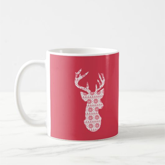 Mug Knit d'hiver Noël Reinder (Gauche)