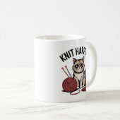 Mug Knit Happens – Funny Gift for Knitters & Yarn love (Devant droit)