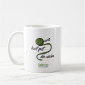 Mug Knit Vert Olive Rapide, Mourir Chaud (Gauche)