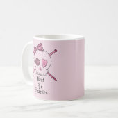 Mug Knit YE Hearties (arrière - plan rose) (Devant gauche)