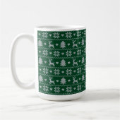 Mug Knitted seamless Christmas pattern (Gauche)