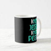 Mug Know Jesus Know Peace Christian Faith Religious Me (Devant droit)