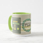 Mug Know Your Place – Personalized Floral Affirmation  (Devant gauche)
